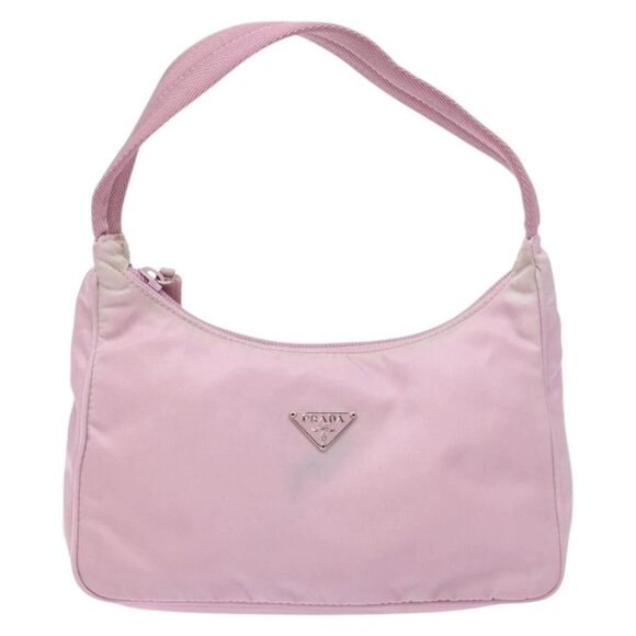 PRADA Hand Bag Nylon Pink Auth - Picture 2 of 16